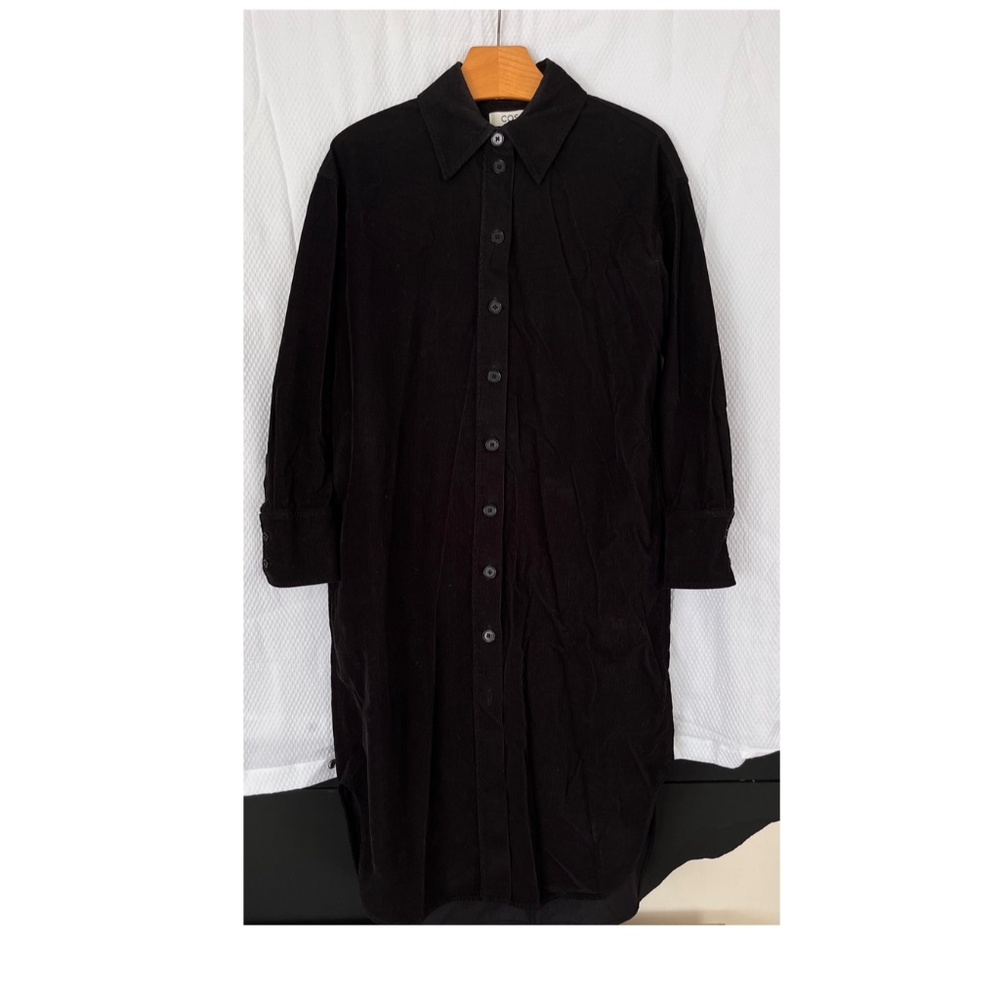 Corduroy shirt dress